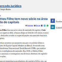 Banca Mattos Filho tem novo scio na rea de mercado de capitais